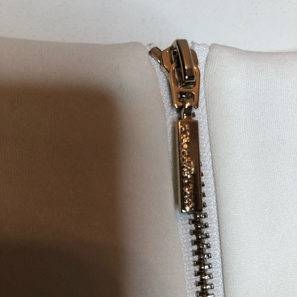 Karl Lagerfeld Ivory Midi Dress. Size 10 - Picture 6 of 7